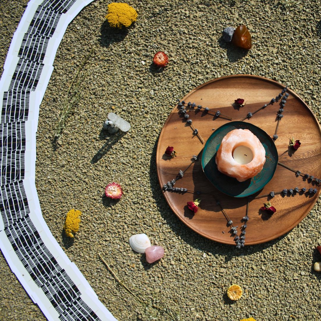 Zoutkristal Waxinelichtje