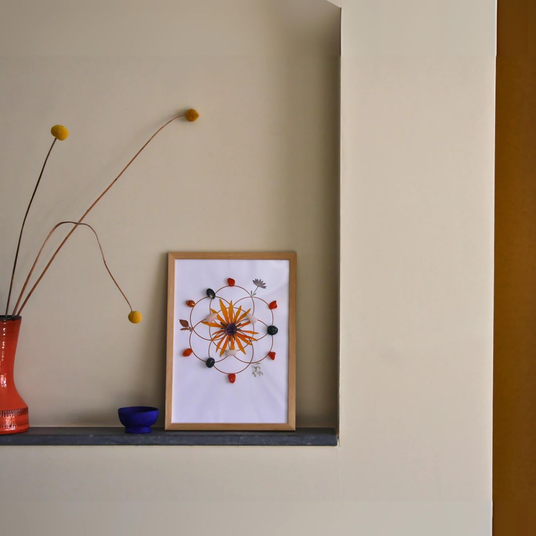 Poster A4 Edelstenen Grid